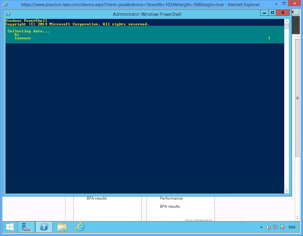 Practice Labs screenshot.